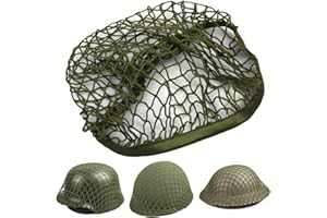 DLXARSOT Tactics Airsoft Helmet Net Cover, Army Green Camouflage Net Cover for M1 M35 M88 MK1 MK2 GK80 Helmet