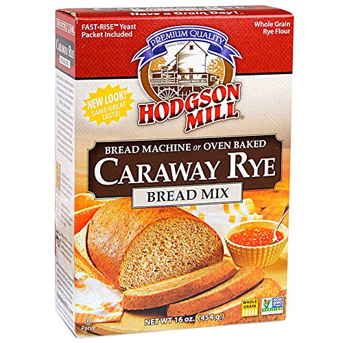 Hodgson Mill Caraway Rye Bread Mix 16Ounce Boxes (Pack of 6), Bread