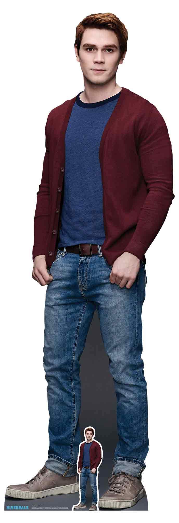 Star Cutouts KJ Apa Archie Andrews Riverdale Lifesize Cardboard Cutout 184cm with Mini – TV Fan Display, Party Decoration & Collector Gift