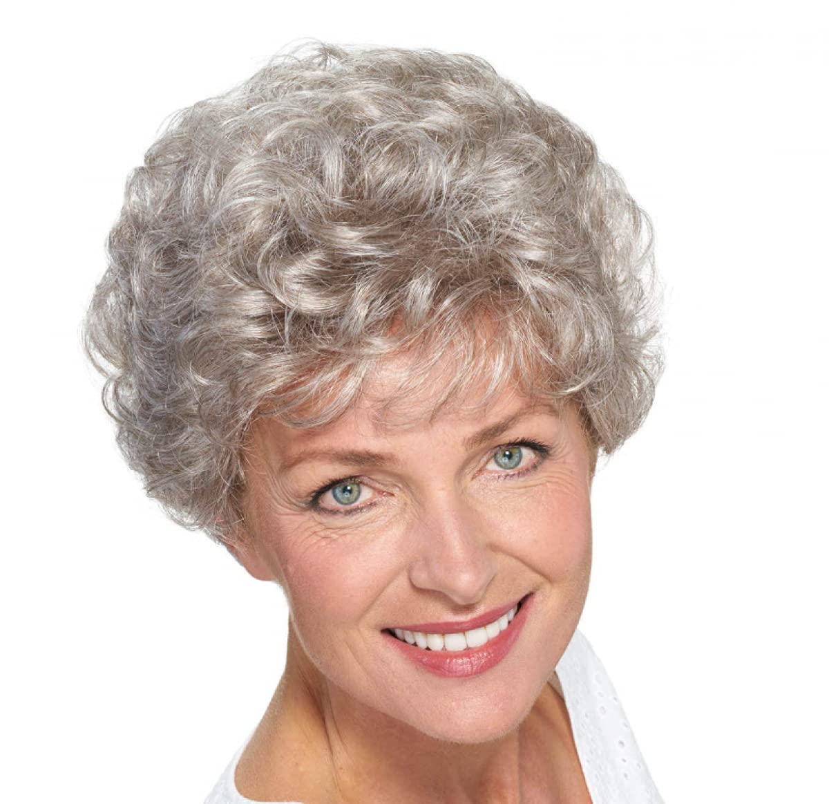 Short Wig, Fluffy Short Hair and Curly Hair Wigs for Women Queen Hair, Queen Costume Cosplay Natural Daily Costume Use Wig Suitable for Middle-Aged and Old Women and Girls