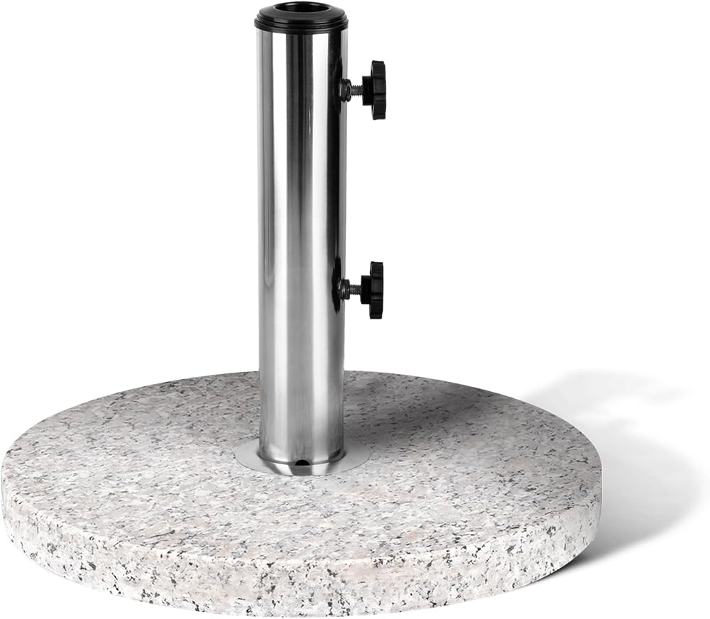 KEPLIN Parasol Base Stand 12kg Granite 45mm Pole Weather Resistant