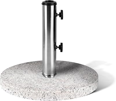KEPLIN Parasol Base Stand 12kg Granite 45mm Pole Weather Resistant