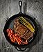 Henley Kitchen - Pre-Seasoned Cast Iron Skillet - 12 Inch - Classic Cast Iron Frying Pan with Stainless Steel Cast Iron Cleaner