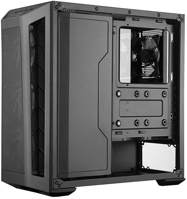 Cooler Master MasterBox MB530P ARGB - ATX PC Case with 3 Tempered Glass Panels, 3 x 120mm Pre-Installed Fans, Flexible Air Flow Configurations - ARGB - Image 4