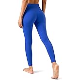 YUNOGA Women's High Waisted Leggings 25“ Inseam - Tummy Control Workout Leggings with Inner Pocket Buttery Soft Yoga Pants