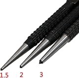 LAMXD 3Pcs Centre Punch Set, Nail Punch, Positioning Punch for Drilling Holes, view 7