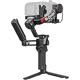 DJI RS 4 Combo, 3-Axis Gimbal Stabilizer for Cameras for DSLR and Mirrorless Camera Stabilizer Canon/Sony/Panasonic/Nikon/Fujifilm, Native Vertical Shooting, 2-Mode Switch Joystick, Camera Gimbal