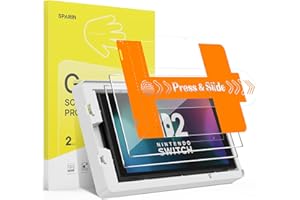 SPARIN 2-Pack Screen Protector for Nintendo Switch 2 2025 [7.9 inch] with Easy Application Tray, HD Clear Tempered Glass Film, Anti-Scratch, Quick Response, Compatible with Switch 2 Console