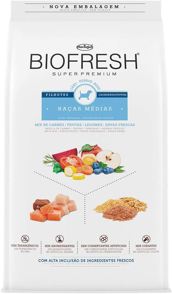 Ração pra filhote de médio porte - Biofresh
