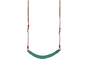 RedSwing Swing Seat for Kids outdoor with 36-70" Rope, Kids Safety Playground Swing Seat Replacement, Belt Swing, Heavy Duty, Green 1 Pc