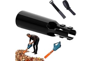 GENERIC Leaf Blower Air Booster, Universal Leaf Blower Nozzle Attachment, Cordless Leaf Force Air Booster for 2–4 Inch Blower Tubes, Easy to Install Airflow Accelerator, Yard Cleanup Artifact (Black)