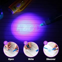 HeroFiber 12 Invisible Ink Pen with UV Light and 12