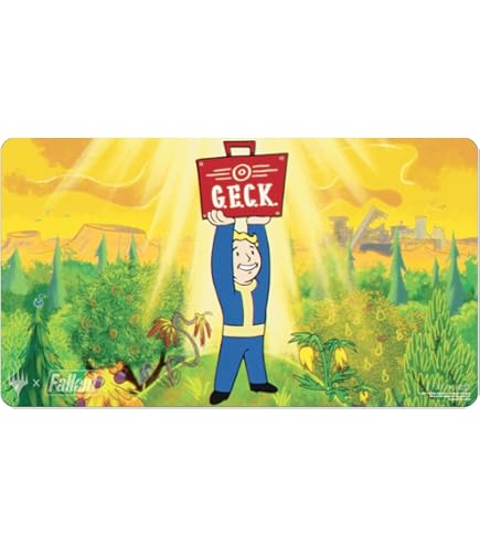 Amazon.com: Ultra PRO - Fallout Black Stitched Playmat - V.A.T.S.