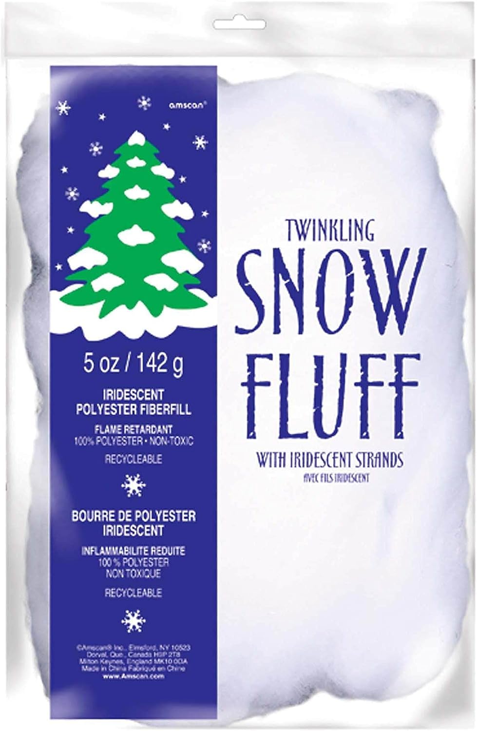 Artificial Snow - Amscan 2 Pack Winter Wonderland Faux Snow | Christmas Decoration