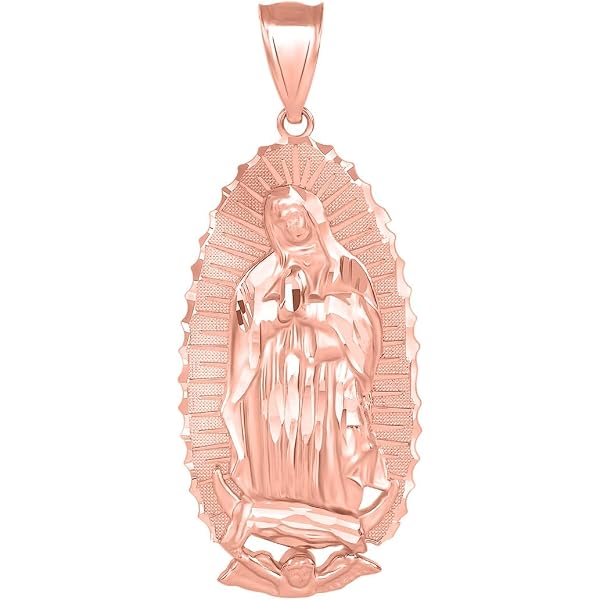 Medalla Y Cadena De Plata / Virgen De Guadalupe / Ondulada | Meses sin interés