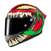 HJC RPHA 1N Toxin MC-1 Full Face Motorcycle Helmet, Large, Red/Green/Yellow