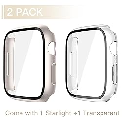 Misxi 2 Pack Tempered Glass Case Compatible for