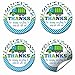 Garbage Truck Thank You Birthday Party Sticker Labels, 40 2
