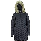 Spyder Women's Boundless Faux Fur Long Puffer Coat, Black Large