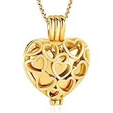 Memorial Cremation Jewelry Eternal Heart Cremation Locket Necklace With Mini Urn Jewelry For Ashes Of Loved Ones Keepsale Pendant