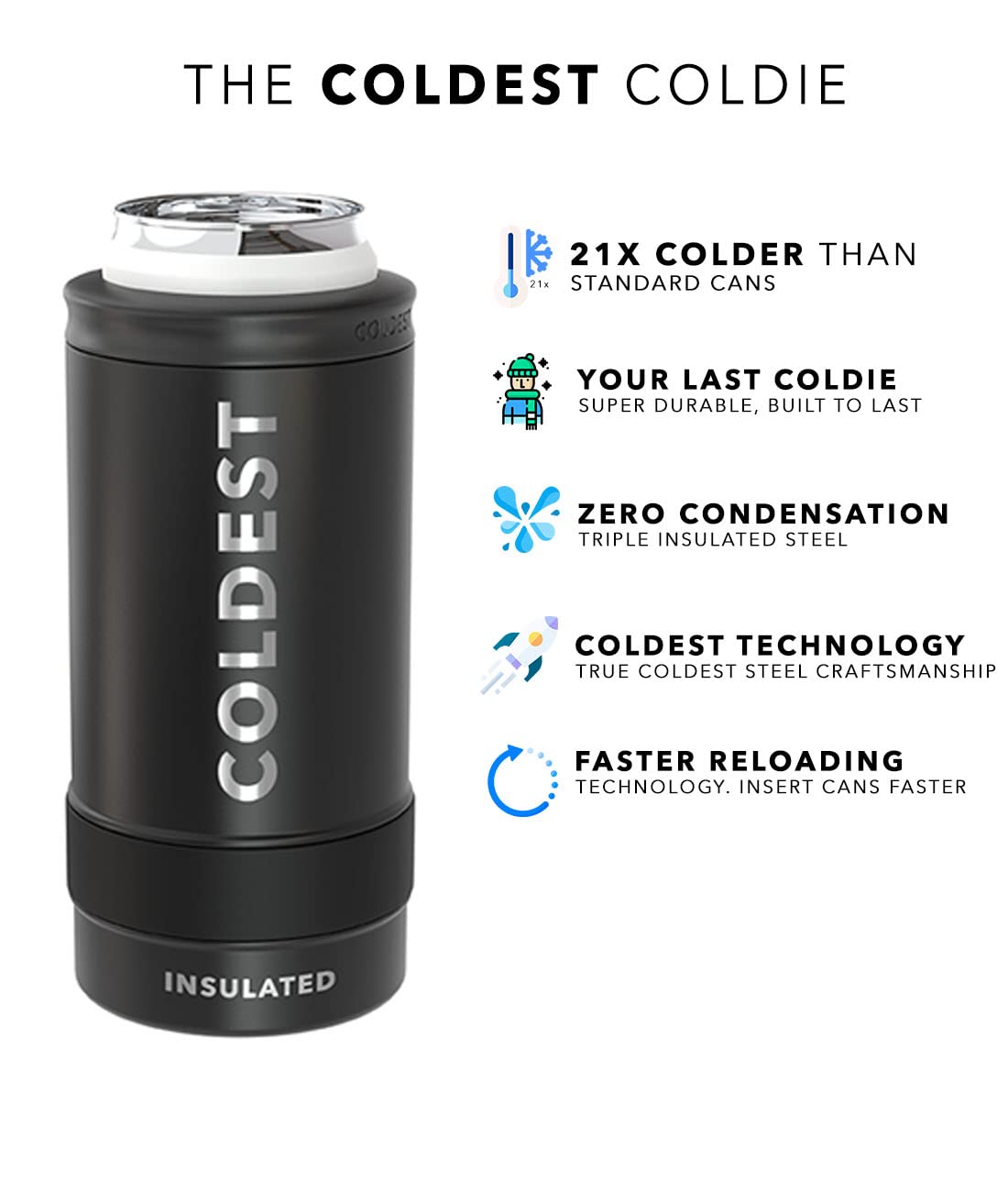 Mua COLDEST 4 in 1 Bottle Cooler Can 24 oz Tumbler in 1 Bottle Cooler