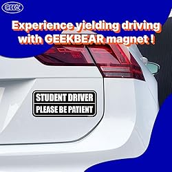 GEEKBEAR Student Driver Car Magnet