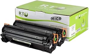 Renewable Toner Compatible MICR Toner Cartridge Replacement for HP 85A 285A CE285A Laserjet M1132 P1102w p1109w (2-Pack)