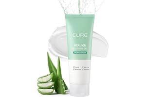 KIM JEONG MOON ALOE CURE Aloe Vera Gel with 90.52% Leaf Juice, Soothing & Hydrating Korean Skin Care for Sun-Exposed or Dry Skin, 5.07 fl oz, Refreshing Gel Moisturizer for Face & Body