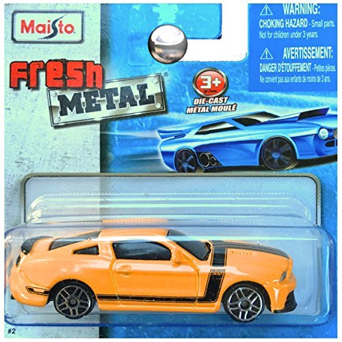Maisto Fresh Metal Die-Cast Vehicles ~ Ford Mustang Boss 302 (Yellow / Black Accents)