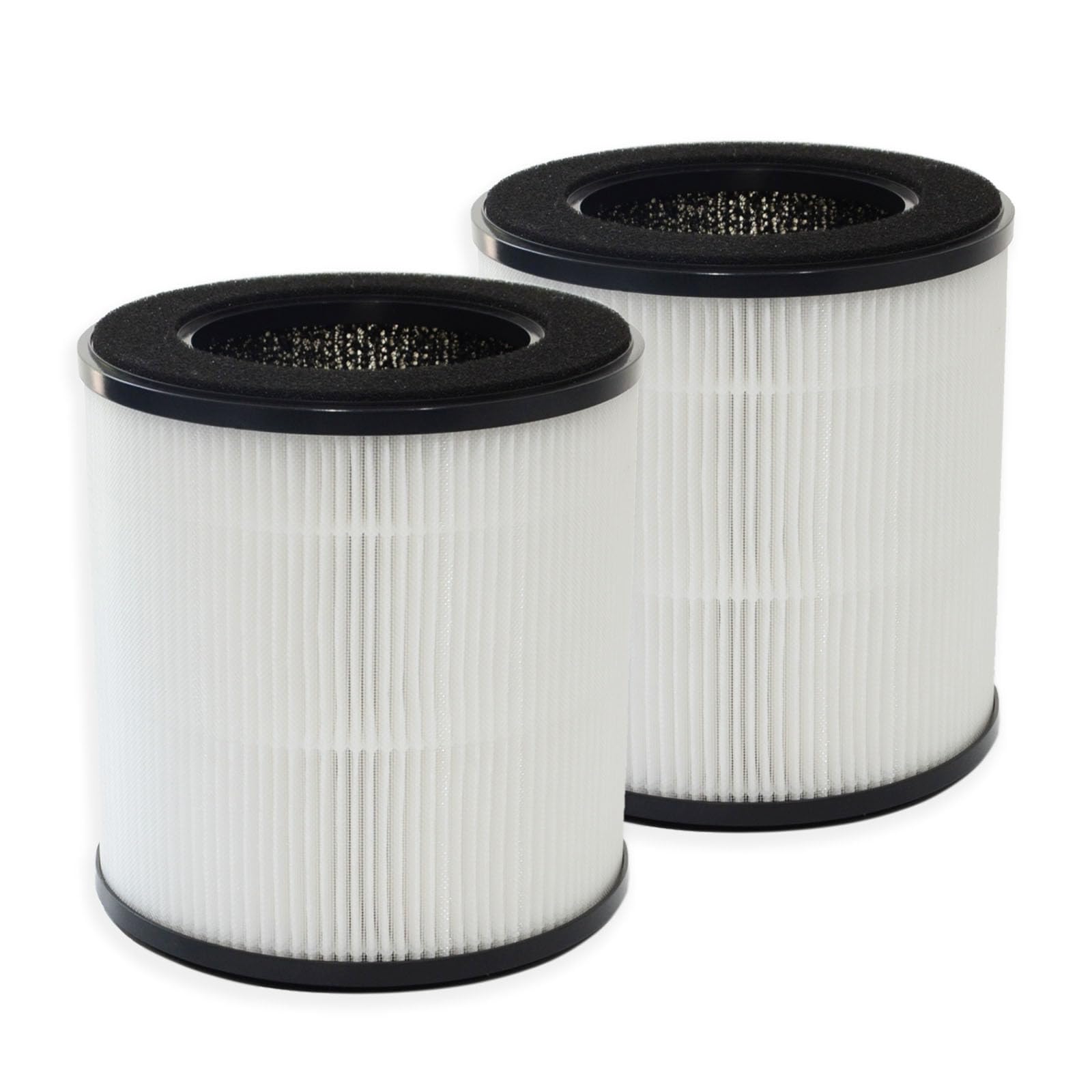 PUREBURG Replacement True HEPA Filter Compatible with DIKI & VAVSEA B-D02H Air Purifier, 2-Pack H13 4-Stage Filtration Activated carbon 2-IN-1