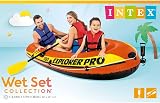 Intex Explorer Pro Inflatable Boat 3 Person with Paddles and Pump 244 x 117 x view 4
