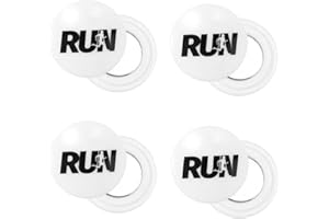 Tinoaly 4 Pairs Magnetic Race Bib Clips, Running Bib Holder Marathon Race Number Board Snaps Fixing Magnets for Runners