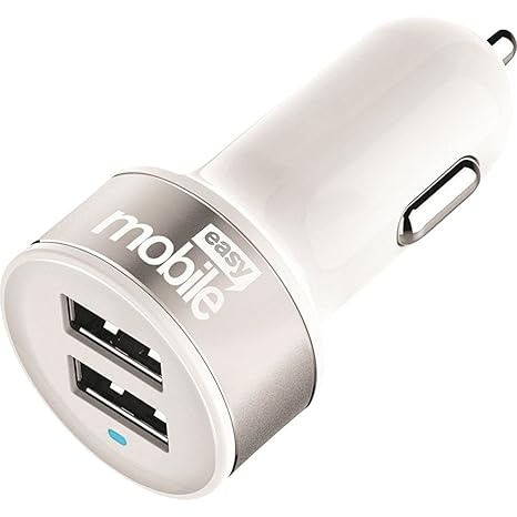 Amazon Com Car Charger Metal 4 8a Easy Mobile Two Usb Ports