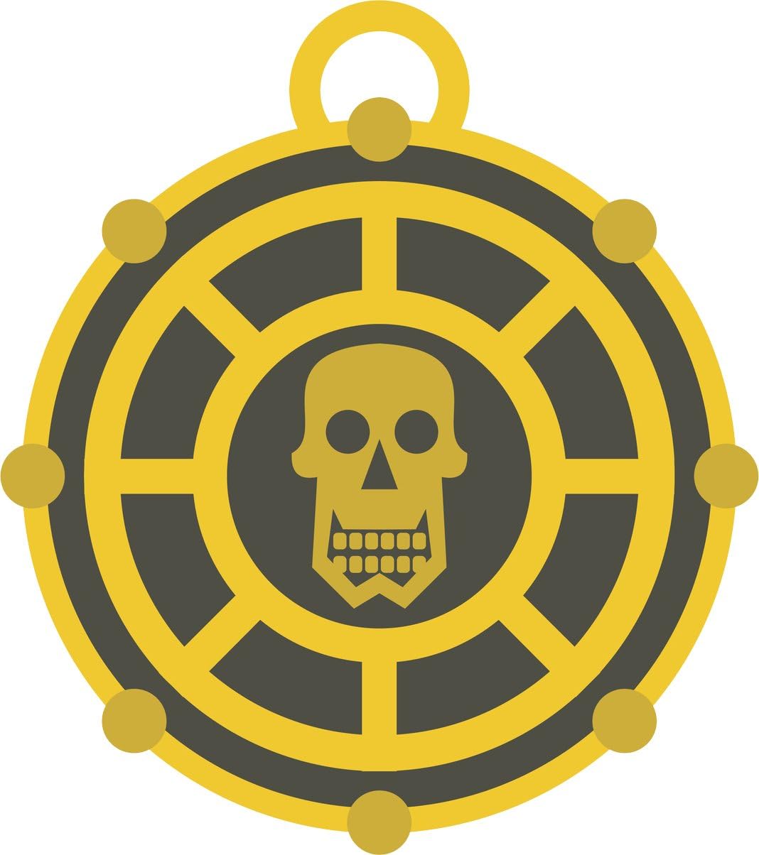 Simple Kids Pirate Golden Token Medallion Cartoon Vinyl Decal Sticker ...
