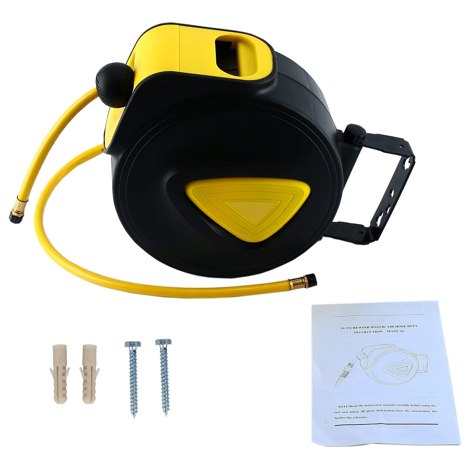 Photo 1 of 8MILELAKE Retractable Auto Rewind Air Hose Reel Wall Mount Tool Air Compressor 33ft x5/16inches 180 degree rotation Air Hose Reel