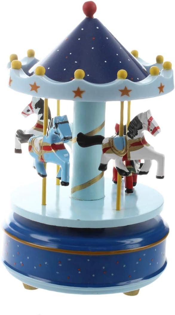 Accessoires De Decoration Ameublement Et Decoration R Toogoo Carrousels Manege Chevaux Musical Bois Carrousel Boite A Musique Jouet Jeu Pr Enfant Bebe Blanc Voxloud Com