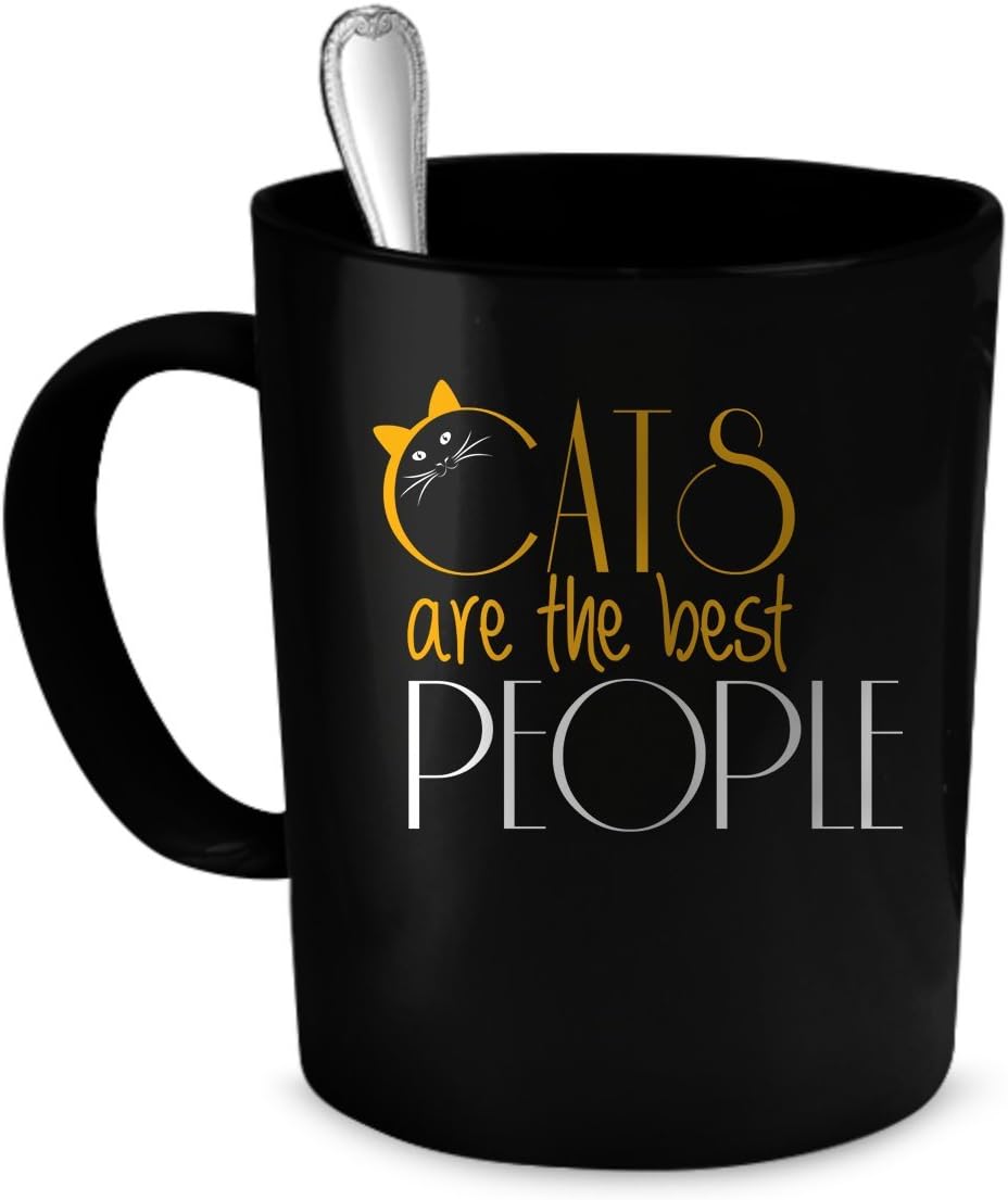 Cats Coffee Mug. Cats gift 11 oz. black Kitchen & Dining