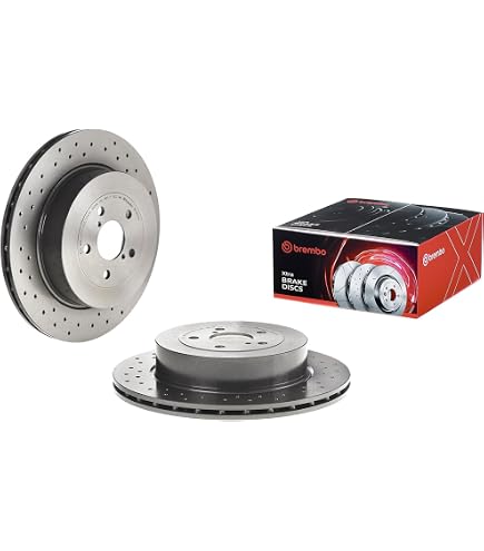 Amazon.com: Brembo 09.7812.1X Xtra UV Coated Pillar Vented drilled