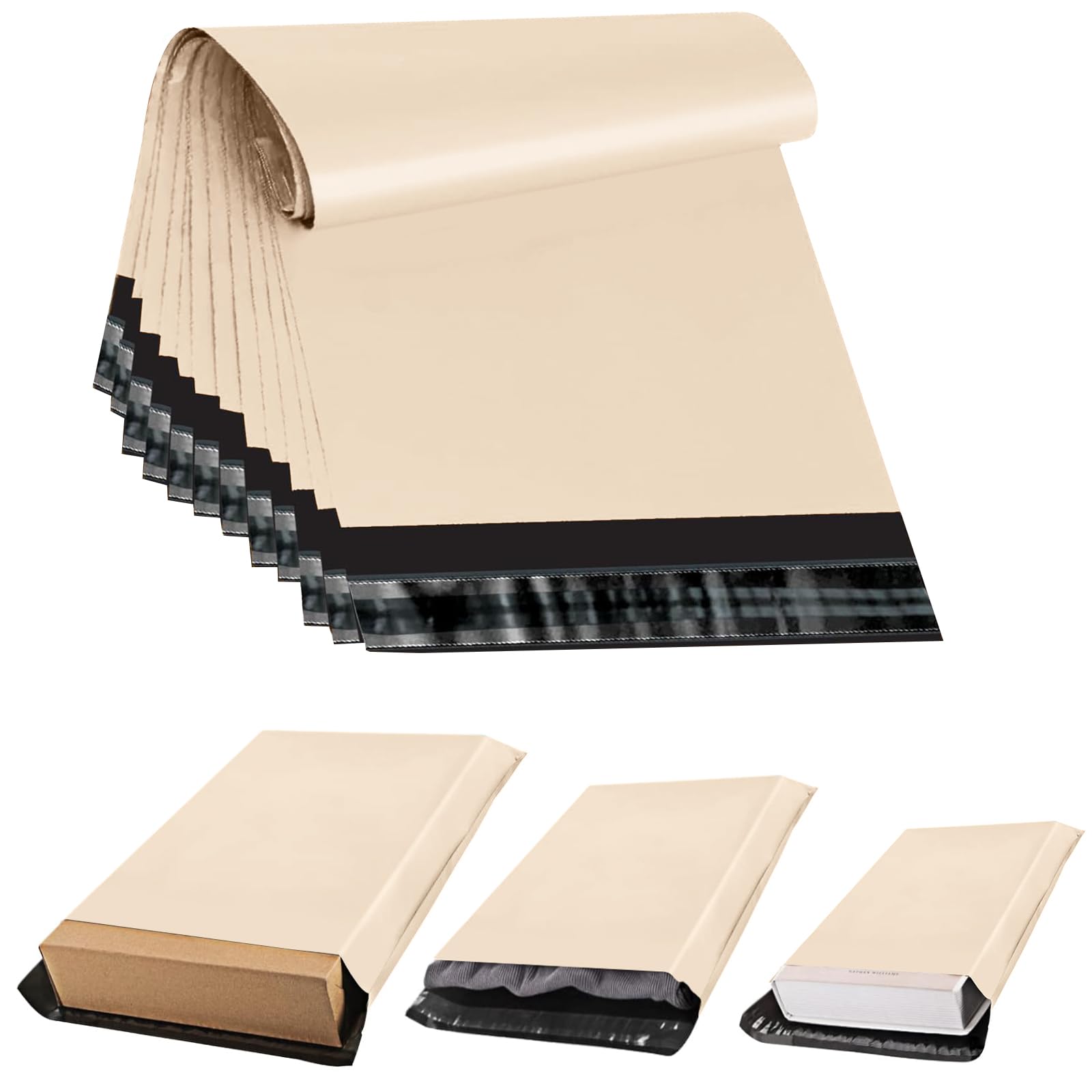 30 Mixed Parcel Bags Mailing Bags 3 Sizes Postal Bags Waterproof Thickened Plastic Postage Bags Vinted Shipping Bag, Self Seal Bag Package Bag for Posting Clothes,Gifts,Books