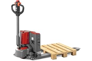 T TORY CARRIER Tory Carrier Electric Pallet Truck 4400 Lb. Cap. Heavy Duty Pallet Jack 48 x 27 Forks Size Big Capacity Li-ion Battery-Red