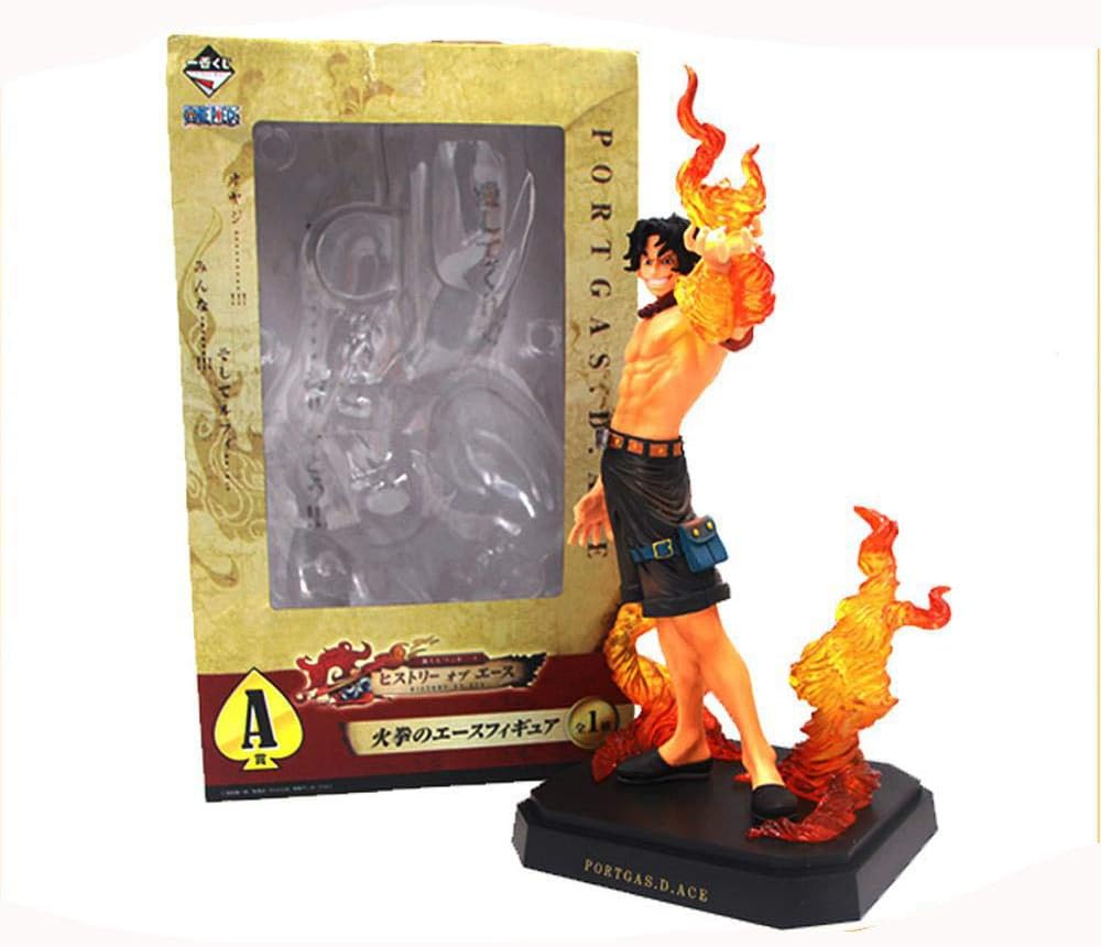 LIGHT LJ One Piece Action Figure Ace Figuarts Anime Model Toys For Kids And Lovers 28cm