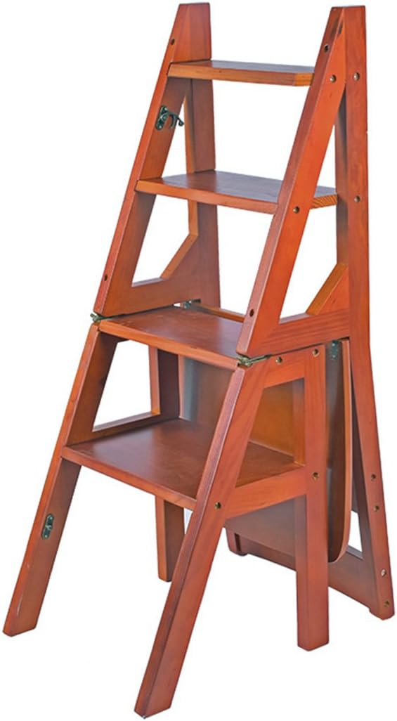 CAIJUN Step Stool Chairs Seats Doubleuse Stairs To Climb Four Steps