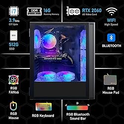 STGAubron Gaming PC Desktop, GeForce RTX 2060 6G