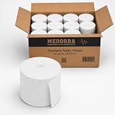 Medorra Coreless Toilet Tissue, 2-Ply, 1000 Sheets per Roll, 36 Rolls per Case, Commercial Bulk Toilet Paper for Office and Facility Restrooms