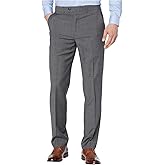 Lauren Ralph Lauren Mens Classic-Fit Sharkskin Wool Dress Pants 56W x 32L Grey