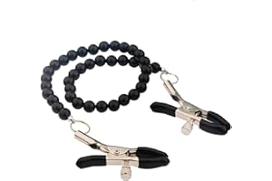 DECIXDE Body Clamps with Chain Necklace Adjustable Pressure Pearl Body Chains Necklace Stainless Steel Body Clips Non Piercing Faux Body Jewelry