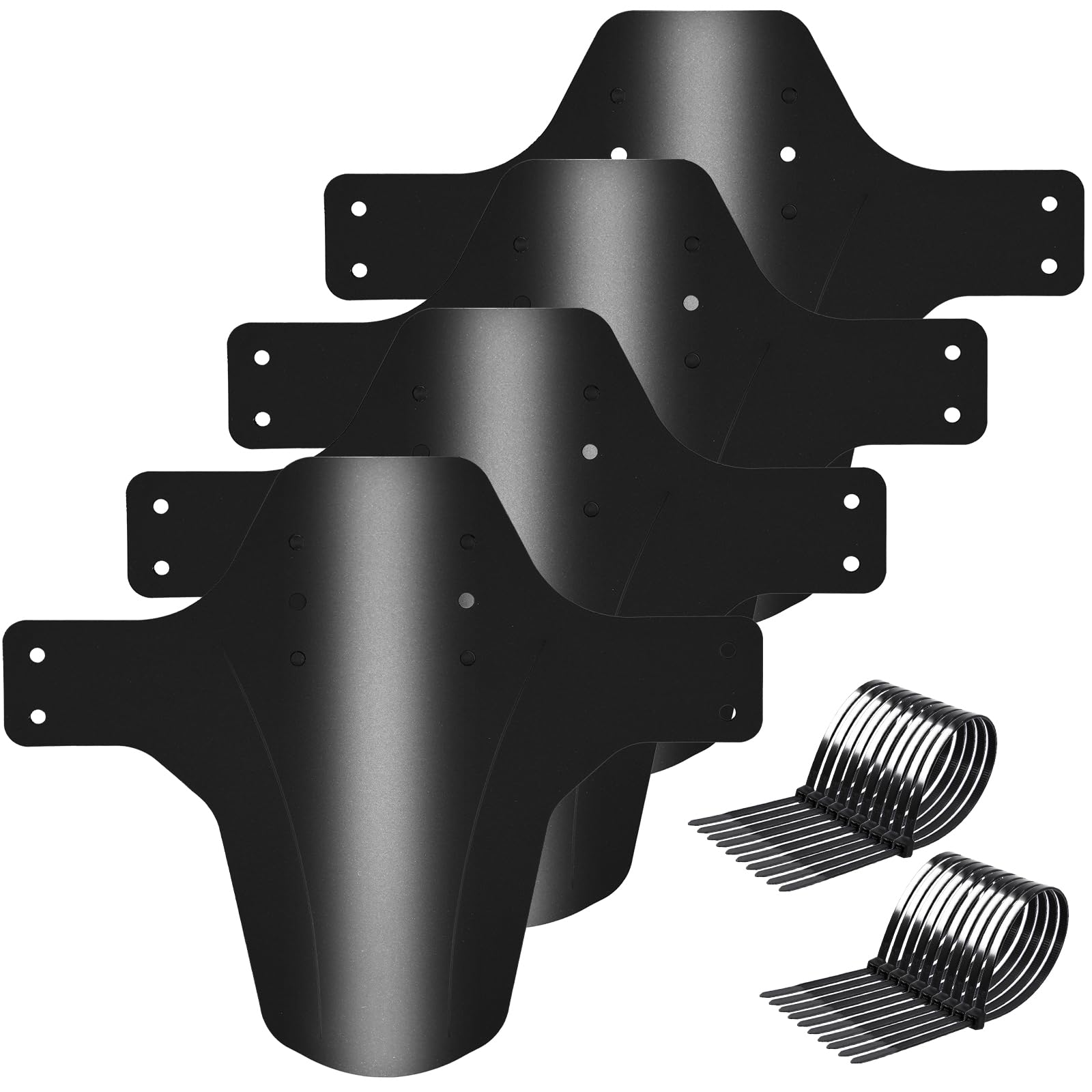 FETESNICE Mountain Bike Mudguard, 2Pcs MTB Mudguard Front and Rear Compatible,Fits 26", 27.5", 29" Inch MTB Mudguard Front and Rear Splash Guard (XIAO-DBB-4MS)