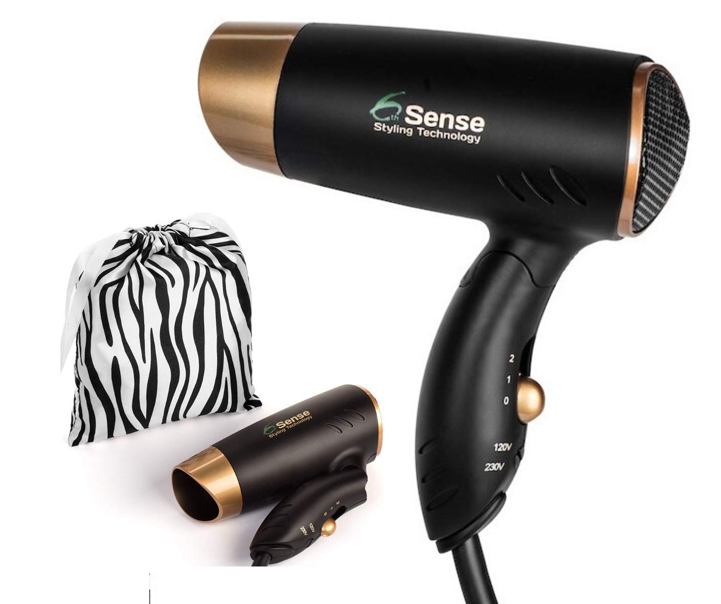 Travel Hair Dryer Dual Voltage Meets UL 859 Standards Compact Folding Handle 1200 Watts Travel Hair Dryer Dual Voltage Meets UL 859 Standards Compact Folding Handle 1200 Watts