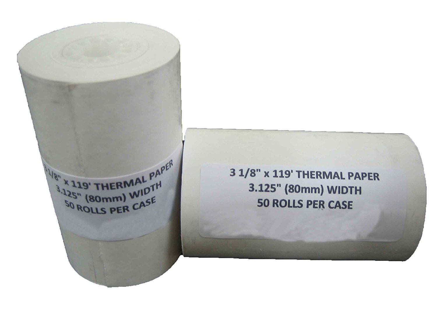 50 Thermal Receipt Paper Rolls 3 1 8 Inch X 119 Feet