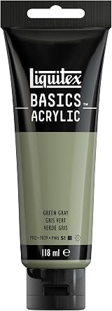 Liquitex Basics Acrylic Paint Green Gray 118 ml